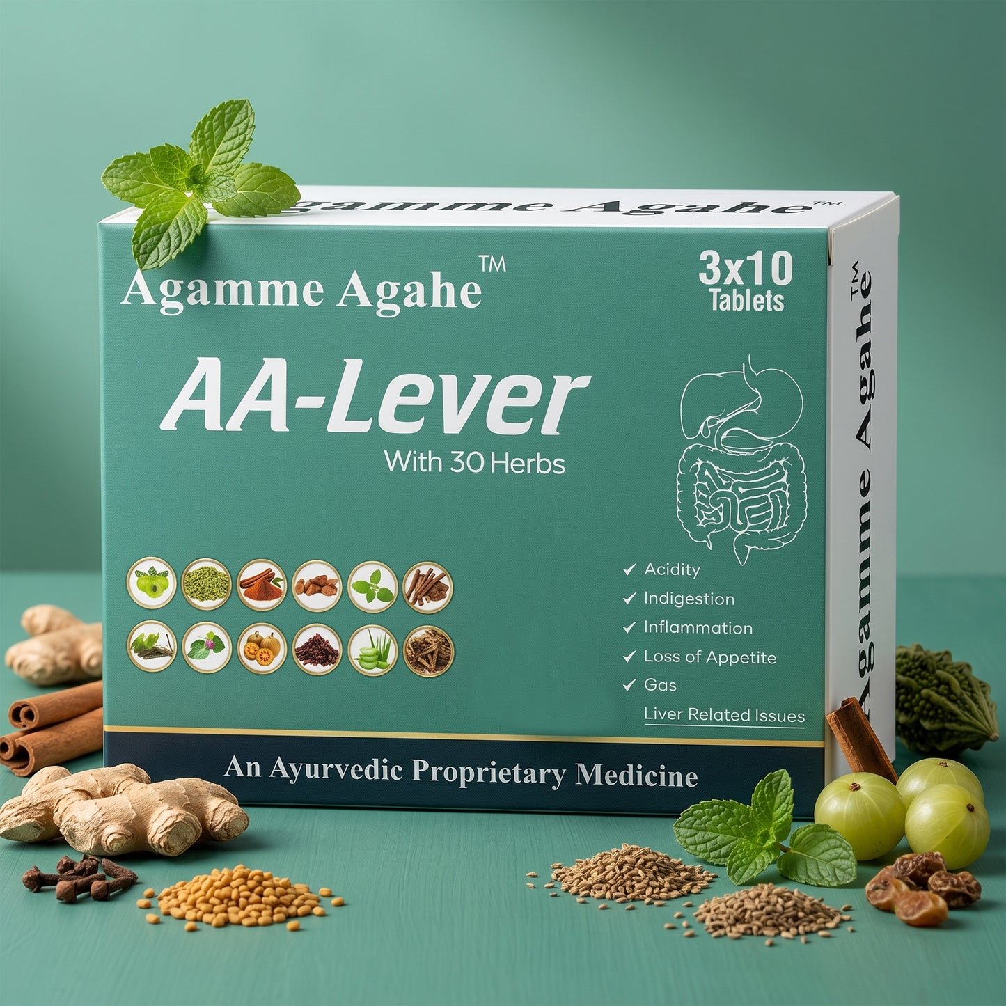 AA-Lever – Ayurvedic Lever, Acidity & Digestion Support Tablets