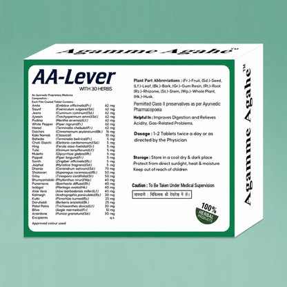AA-Lever – Ayurvedic Lever, Acidity  & Digestion Support Tablets